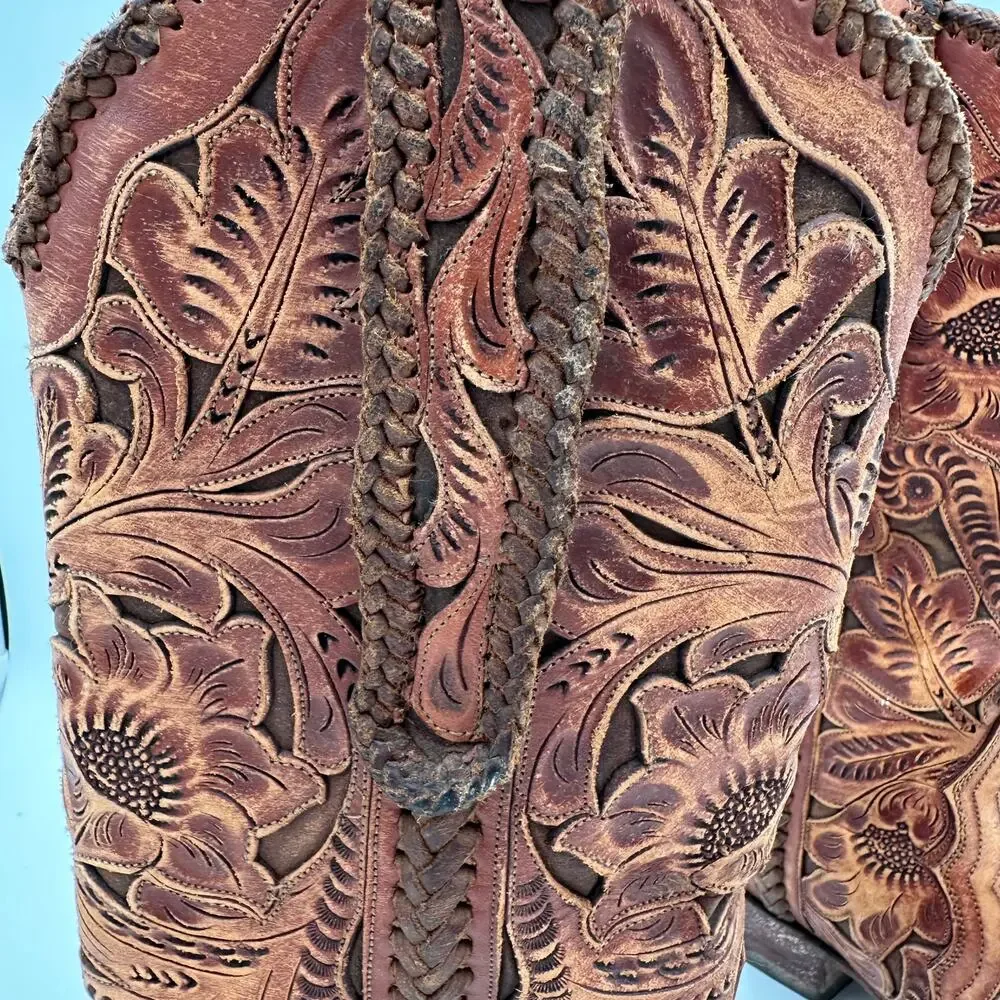 Old Gringo Mens Boots Tooled Size 6.5 D Made in Mexico